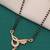 gold plated diamond mangalsutra 