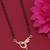 gold plated diamond mangalsutra 