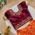 Vichitra silk zari with heavy maggam work kids half saree