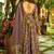 Purple muslin anarkali salwar suit