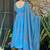 Sky blue muslin anarkali salwar suit