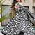 Black muslin anarkali salwar suit