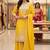 yellow chinon salwar suit dupatta