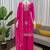 pink faux georgette salwar suit dupatta