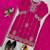 pink faux georgette salwar suit dupatta