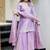 purple salwar suit dupatta