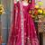 pink oragnza anarkali salwar suit dupatta