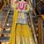 yellow faux georgette salwar suit dupatta