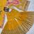 yellow faux georgette salwar suit dupatta