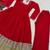 red faux anarkali suit dupatta
