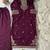 purple faux georgette salwar suit dupatta