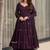 purple silk blend salwar suit dupatta