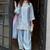 grey satin silk blend salwar suit dupatta