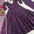 purple silk blend salwar suit dupatta