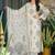 White heavy muslin salwar suit with dupatta