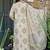 White heavy muslin salwar suit with dupatta