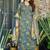 Blue heavy muslin salwar suit with dupatta