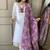 white chanderi silk blend salwar suit with dupatta