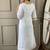 white chanderi silk blend salwar suit with dupatta