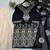 black crepe salwar suit with dupatta