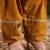 Mustard pure cotton embroidered kurta set with farsi salwar
