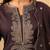 Dark brown pure cotton embroidered kurta set with farsi salwar