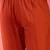 Rust pure cotton kurta pant set with floral embroidery