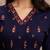 Teal blue mul cotton anarkali set with floral embroidery – festive wear