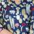 Navy blue cotton co-ord set with floral & cactus print – casual wear