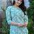 Mint green cotton co-ord set with floral print – casual wear