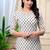 Beige cotton co-ord set with ethnic buta print – casual wear