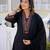 Black premium cotton kurta set with handworked embroidered neckline