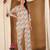 Pastel blue cotton co-ord set with floral print – casual wear