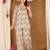 Pastel blue cotton co-ord set with floral print – casual wear