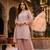 Premium chinon silk sharara suit with heavy beads work & chinon dupatta