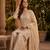 Premium chinon silk sharara suit with heavy beads work & chinon dupatta