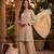 Premium chinon silk sharara suit with heavy beads work & chinon dupatta