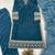 blue velvet salwar suit dupatta