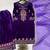 purple velvet salwar suit dupatta