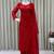 red georgette salwar suit dupatta