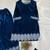 blue velvet salwar suit dupatta