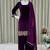 wine velvet salwar suit dupatta