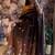 brown chinon silk blend anarkali salwar suit dupatta