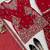 red silk blend salwar suit dupatta