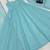 sky blue crunch silk blend anarkali salwar suit dupatta