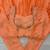 peach chinon anarkali salwar suit dupatta