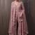 light pink faux georgette salwar suit dupatta