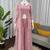 light pink faux georgette salwar suit dupatta