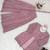 light pink faux georgette salwar suit dupatta