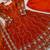 orange silk blend anarkali salwar suit dupatta